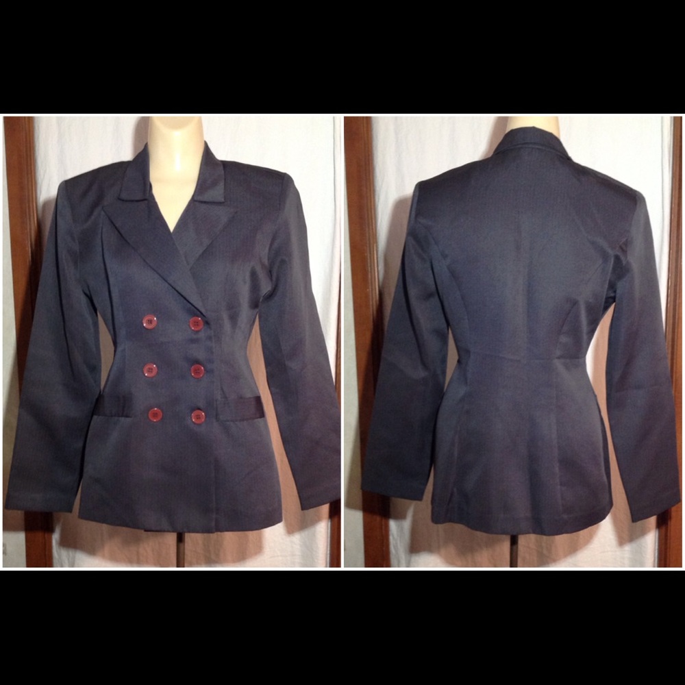 NWOT Women's Sz 3/4 Victoria Ashley Blazer Jacket